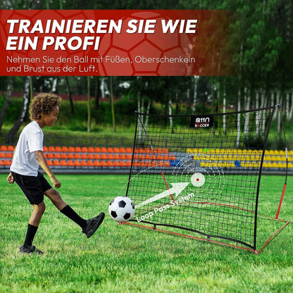 A11N Soccer Training Equipment - 5Ft X 4Ft Portable Soccer Rebounder for Team or Solo Soccer Training, Perfect for Christmas Gifts