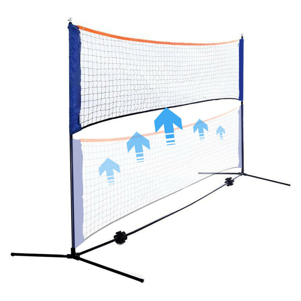 Portable Removable Badminton Beach Volleyball Tennis Training Net W/ Carry Bag