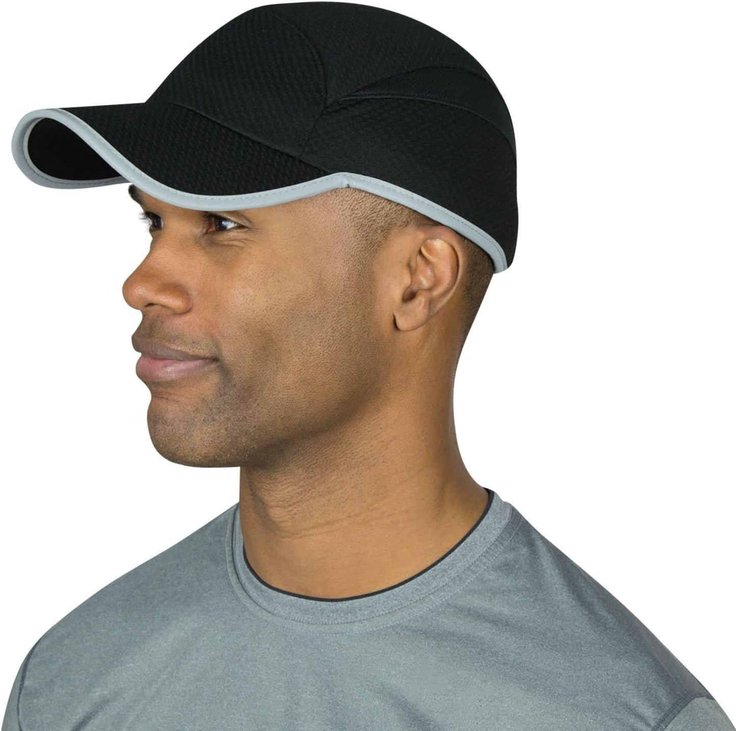 Reflective Running Cap | a Quick Dry Hat for Men | the Flashback 360 Sports Cap - 3 Colors